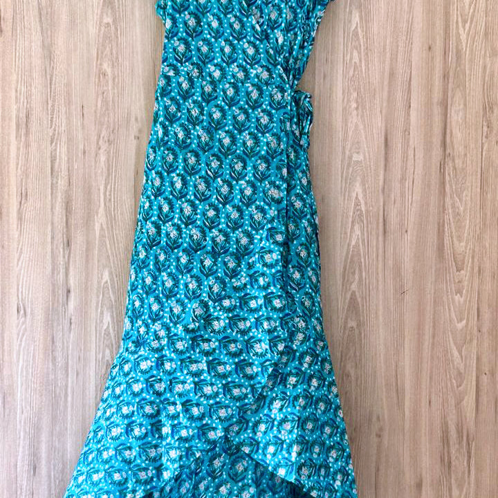 Farah Long Wrap Dress