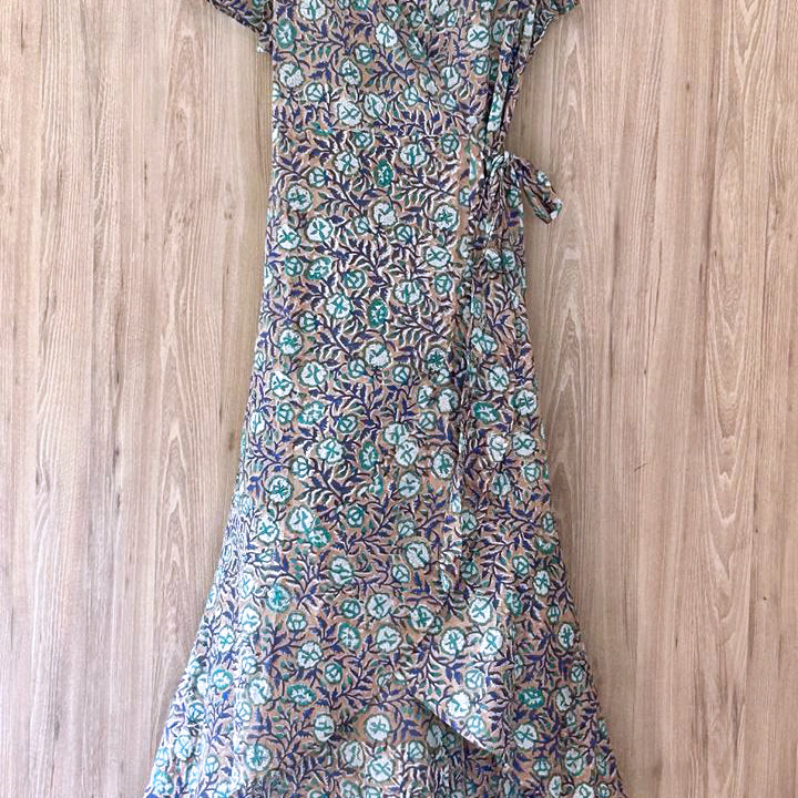 Farah Long Wrap Dress