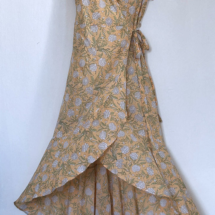 Farah Long Wrap Dress